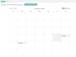 Your scheduled social media posts will display on the Calendar