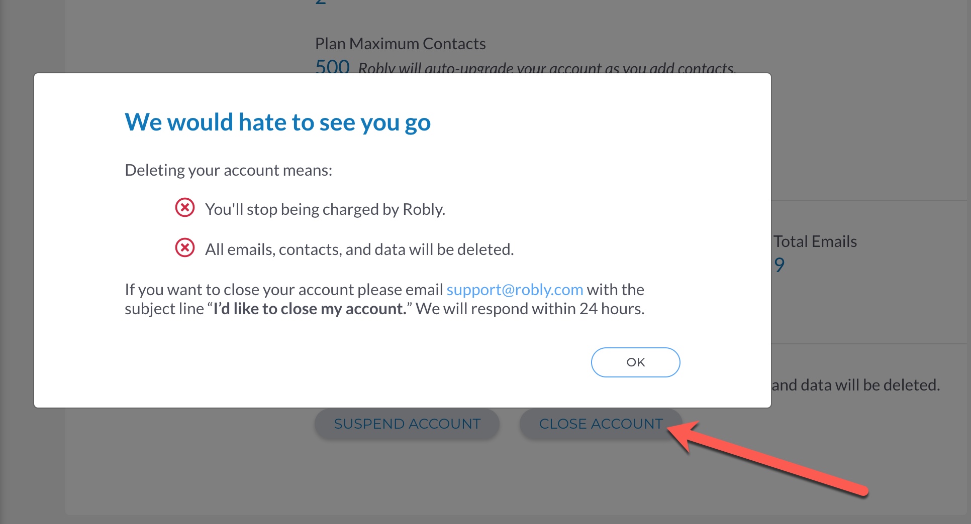 How do I cancel or suspend my account?